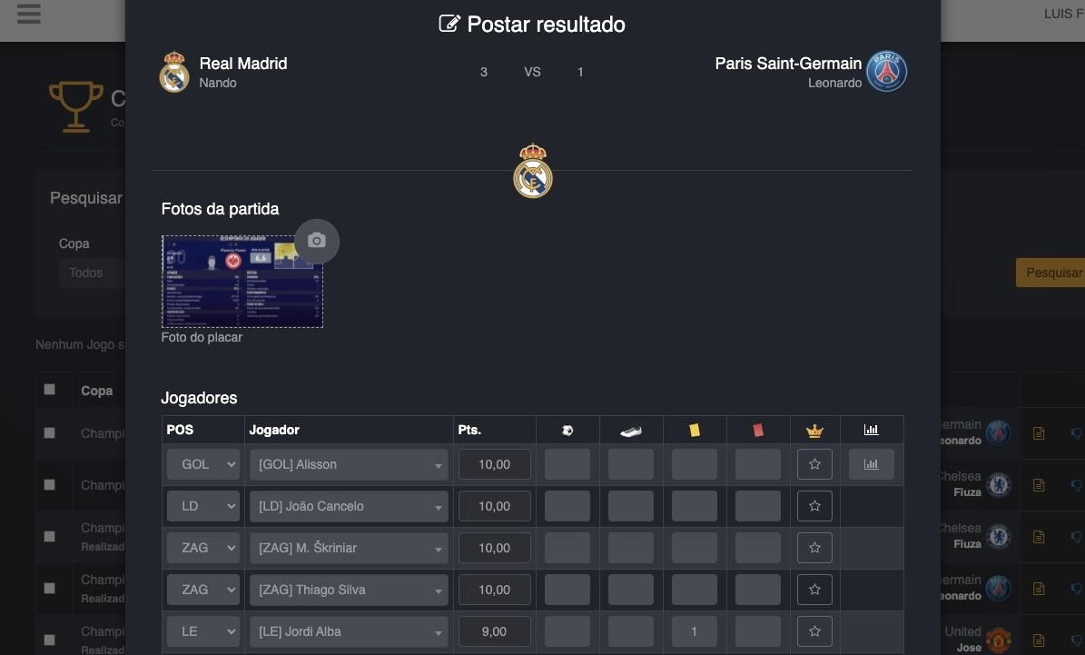 Veja algumas imagens da plataforma