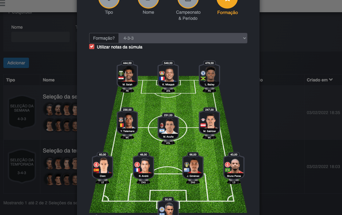 Veja algumas imagens da plataforma